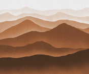 Komar Macchiato Mountains Vlies Fotobehang 300x250cm 6 banen | Yourdecoration.nl