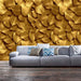 Artgeist Golden Leaves Vlies Fotobehang Sfeer | Yourdecoration.nl