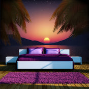 Fotobehang - Romantic Evening on the Beach - Vliesbehang