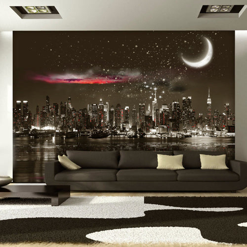 Fotobehang - Starry Night Over Ny - Vliesbehang