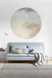 Komar Relic Clouds Fotobehang 125x125cm Rond Sfeer | Yourdecoration.nl