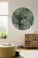 Komar Novel Monstera Fotobehang 125x125cm Rond Sfeer | Yourdecoration.nl