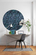 Komar Azul Fotobehang 125x125cm Rond Sfeer | Yourdecoration.nl