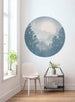 Komar Blue Valley Fotobehang 125x125cm Rond Sfeer | Yourdecoration.nl