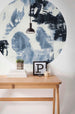 Komar Arty Blue Fotobehang 125x125cm Rond Sfeer | Yourdecoration.nl