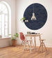 Komar Royal Blue Fotobehang 125x125cm Rond Sfeer | Yourdecoration.nl