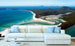 Dimex Aerial View of Beach Fotobehang 375x250cm 5 banen Sfeer | Yourdecoration.nl