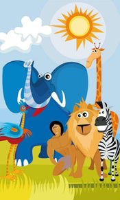 Dimex Africa Animals Fotobehang 150x250cm 2 banen | Yourdecoration.nl