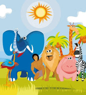 Dimex Africa Animals Fotobehang 225x250cm 3 banen | Yourdecoration.nl