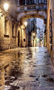 Dimex Ancient Street Fotobehang 150x250cm 2 banen | Yourdecoration.nl