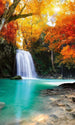 Dimex Deep Forest Waterfall Fotobehang 150x250cm 2 banen | Yourdecoration.nl