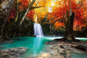 Dimex Deep Forest Waterfall Fotobehang 375x250cm 5 banen | Yourdecoration.nl