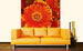 Dimex Gerbera Fotobehang 225x250cm 3 banen Sfeer | Yourdecoration.nl