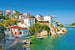 Dimex Greece Coast Fotobehang 375x250cm 5 banen | Yourdecoration.nl