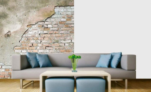 Dimex Grunge Wall Fotobehang 225x250cm 3 banen Sfeer | Yourdecoration.nl