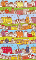 Dimex Houses in Town Fotobehang 150x250cm 2 banen | Yourdecoration.nl