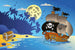 Dimex Pirate Ship Fotobehang 375x250cm 5 banen | Yourdecoration.nl