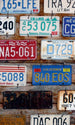 Dimex Plate Numbers Fotobehang 150x250cm 2 banen | Yourdecoration.nl