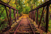 Dimex Railroad Fotobehang 375x250cm 5 banen | Yourdecoration.nl