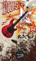 Dimex Red Guitar Fotobehang 150x250cm 2 banen | Yourdecoration.nl