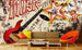 Dimex Red Guitar Fotobehang 375x250cm 5 banen Sfeer | Yourdecoration.nl