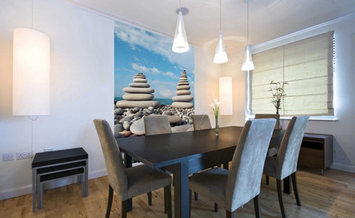 Dimex Stack of Stones Fotobehang 150x250cm 2 banen Sfeer | Yourdecoration.nl