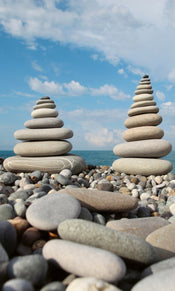 Dimex Stack of Stones Fotobehang 150x250cm 2 banen | Yourdecoration.nl