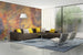 Dimex Sunflower Abstract Fotobehang 375x250cm 5 banen sfeer | Yourdecoration.nl