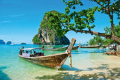 Dimex Thailand Boat Fotobehang 375x250cm 5 banen | Yourdecoration.nl