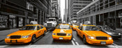 Dimex Yelow Taxi Fotobehang 375x150cm 5 banen | Yourdecoration.nl