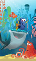 Komar Finding Dory Aquarell Vlies Fotobehang 150x250cm 3 banen | Yourdecoration.nl