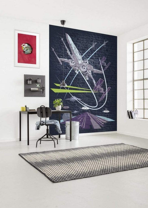 Komar Star Wars Classic Concrete X Wing Vlies Fotobehang 200x280cm 4 banen Sfeer | Yourdecoration.nl