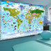 Artgeist World Map for Kids Vlies Fotobehang Sfeer | Yourdecoration.nl