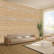 Fotobehang - Brick with Ornaments - Vliesbehang