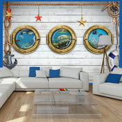 Fotobehang - Tree Portholes - Vliesbehang