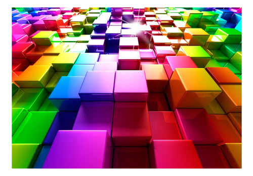 Fotobehang - Colored Cubes - Vliesbehang