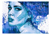 Fotobehang - Blue Lady - Vliesbehang