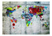 Artgeist Map Graffiti Vlies Fotobehang | Yourdecoration.nl