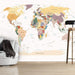 Artgeist World Map Vlies Fotobehang Sfeer | Yourdecoration.nl