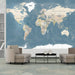 Artgeist Vintage World Map Vlies Fotobehang Sfeer | Yourdecoration.nl