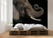 Komar Afrikaanse Olifant Vlies Fotobehang 300X280Cm 6 Delen Sfeer | Yourdecoration.nl