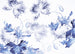 Komar Blue Silhouettes Vlies Fotobehang 350x250 cm 7 Banen | Yourdecoration.nl