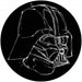 Komar Star Wars Ink Vader Zelfklevend Fotobehang 125x125cm Rond | Yourdecoration.nl