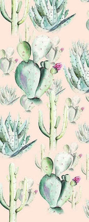 Komar Cactus Rose Vlies Fotobehang 100x250cm 1 baan | Yourdecoration.nl