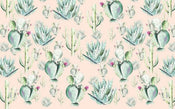 Komar Cactus Rose Vlies Fotobehang 400x250cm 4 banen | Yourdecoration.nl