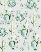 Komar Cactus Grey Vlies Fotobehang 200x250cm 2 banen | Yourdecoration.nl